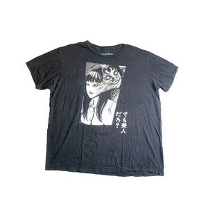 Tomie Junji Ito Shirt Womens 2X Black Crunchyroll Ripple Junction Horror Plus